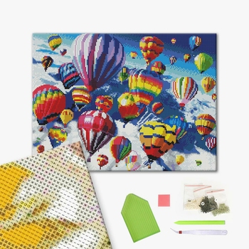 Алмазна мозаїка 40х50 - Кулі в небі