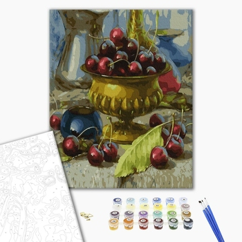 Картина по номерам Натюрморти - Черешні з дитинства