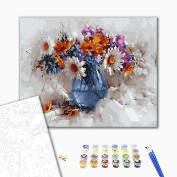 Картина по номерам Квіти - Букет маслом