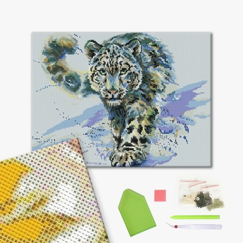 Алмазна мозаїка 40х50 - Сніжний барс