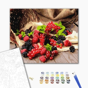 Картина по номерам Натюрморти - Ягідний дарунок