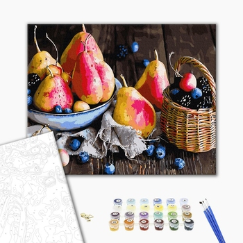 Картина по номерам Натюрморти - Натюрморт з грушами