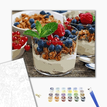 Картина по номерам Квіти - Яскраві піони