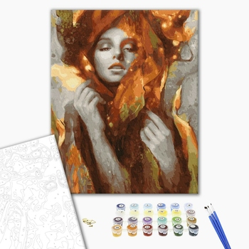 Картина по номерам Люди на картинах - Чарівниця осінь