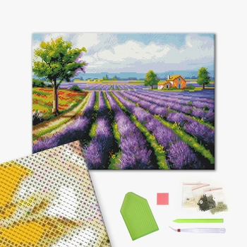 Алмазна мозаїка 40х50 - Лавандові поля