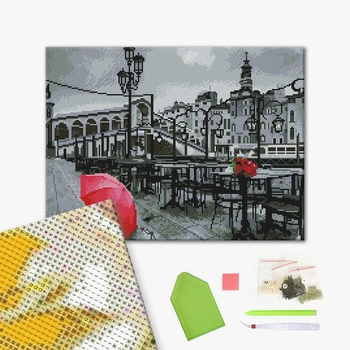 Алмазна мозаїка 40х50 - Тиха Венеція