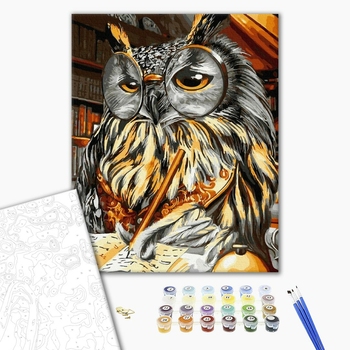 Картина по номерам Тварини, птахи та риби - Мудра сова
