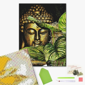 Алмазна мозаїка 40х50 - Золотий будда