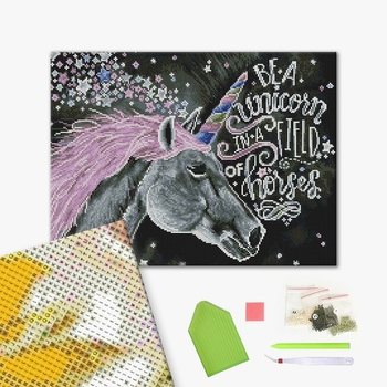 Алмазна мозаїка 40х50 - Єдиноріг