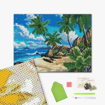 Алмазна мозаїка 40х50 - Райське узбережжя