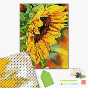 Алмазна мозаїка 40х50 - Квітка соняшника