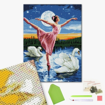 Алмазна мозаїка 40х50 - Лебедине озеро
