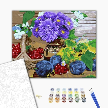 Картина по номерам Натюрморти - Рожева клумба