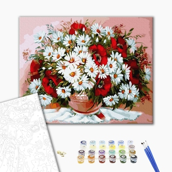 Картина по номерам Квіти - Букет щедрого поля