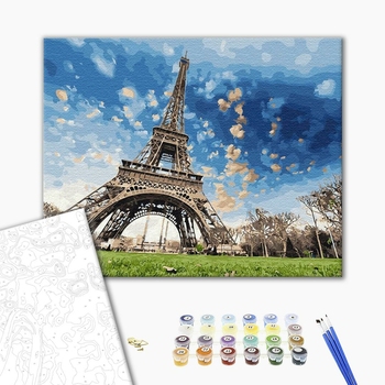 Картина по номерам Города - Небо Парижу