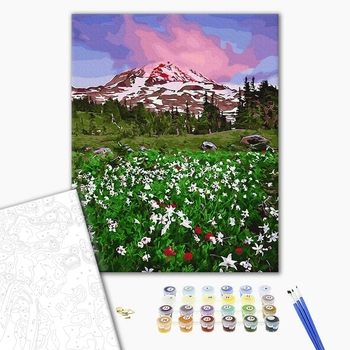 Картина по номерам Пейзажі - Квітуча долина