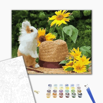 Картина по номерам Тварини, птахи та риби - Домашній кролик