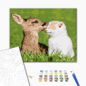 Картина по номерам Тварини, птахи та риби - Щенятка