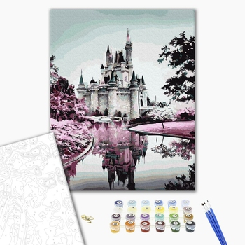 Картина по номерам Города - Відображення замку
