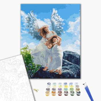 Картина по номерам Діти та ангели - Ангели серед нас