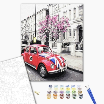 Картина по номерам Города - Британське авто