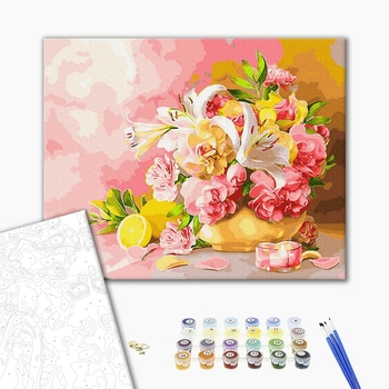 Картина по номерам Натюрморти - Букет з ліліями