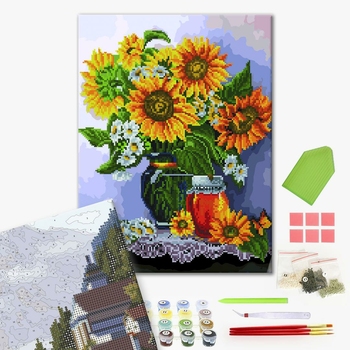 Комбінована алмазна мозаїка - Сонячний натюрморт