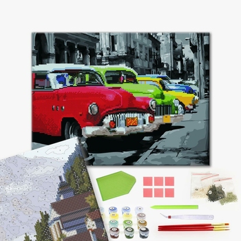 Комбінована алмазна мозаїка - Кубинське ретро