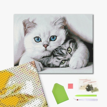 Алмазна мозаїка 40х50 - Нахабний котик