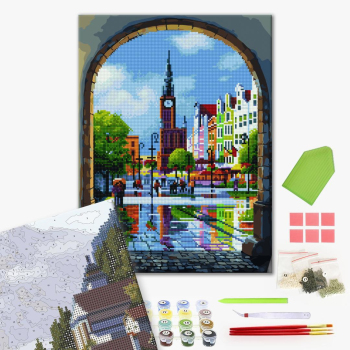 Комбінована алмазна мозаїка - Вікно в Європу