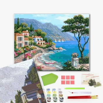 Комбінована алмазна мозаїка - Літня ідилія