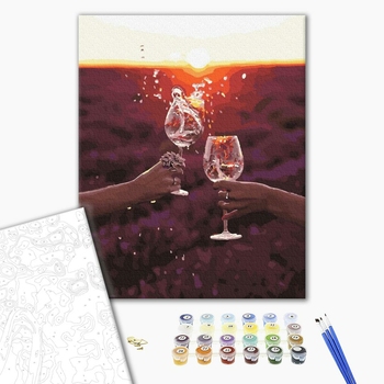 Картина по номерам Авторські колекції - Сонце в бокалі