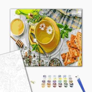 Картина по номерам Натюрморти - Медовий сніданок