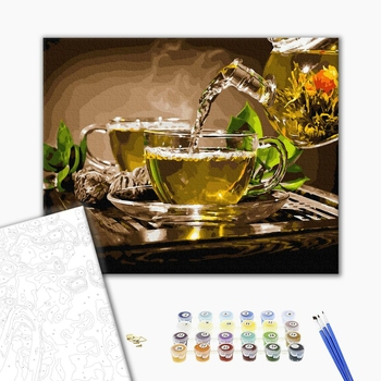 Картина по номерам Квіти - Ароматне чаювання