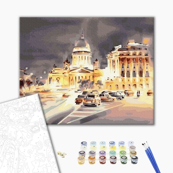 Картина по номерам Города - Світло нічного міста