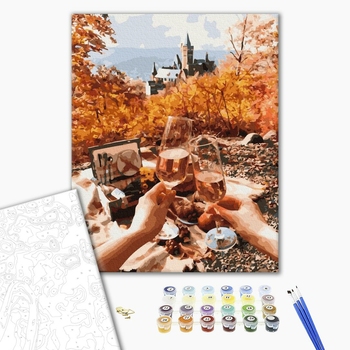 Картина по номерам Авторські колекції - Осінній пікнік біля замку