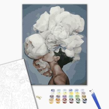 Картина по номерам Авторські колекції - Жінка з піонами