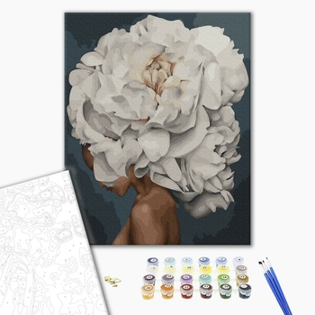 Картина по номерам Авторські колекції - Дівчина-піон