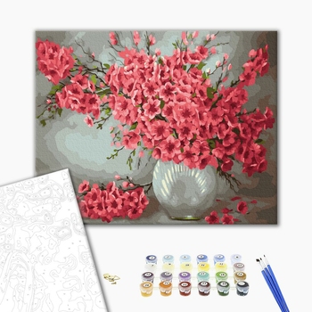 Картина по номерам Квіти - Ваза з квітами