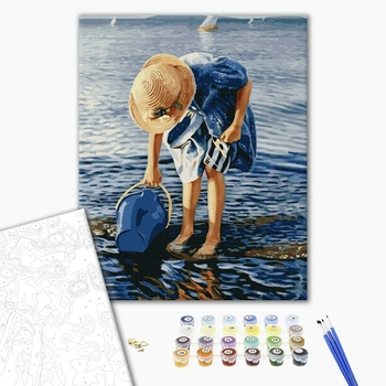 Картина по номерам Діти та ангели - Помічниця