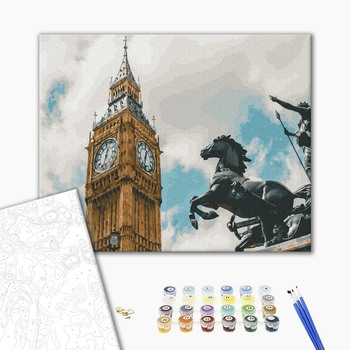 Картина по номерам Города - Боудіка біля Біг Бена