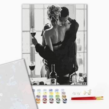Картина по номерам Преміум картини - Пристрасна пара