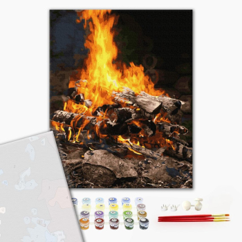 Картина по номерам Преміум картини - Багаття