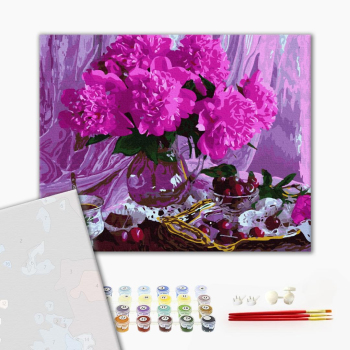 Картина по номерам Преміум картини - Піони
