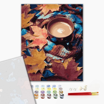 Картина по номерам Преміум картини - Зігріваюче какао