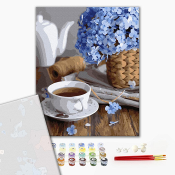Картина по номерам Преміум картини - Чашечка весни