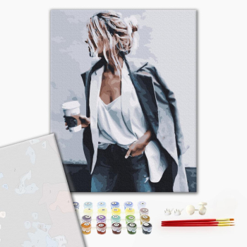 Картина по номерам Преміум картини - Кава-брейк