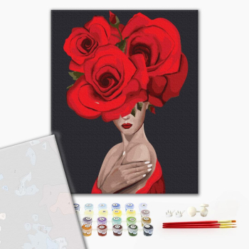 Картина по номерам Преміум картини - Королева троянд