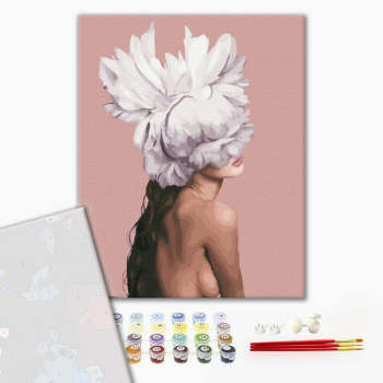 Картина по номерам Преміум картини - Вона - квітка