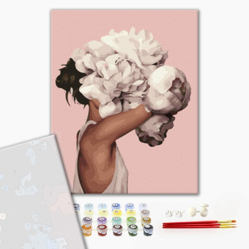 Картина по номерам Преміум картини - Оберемок піонів